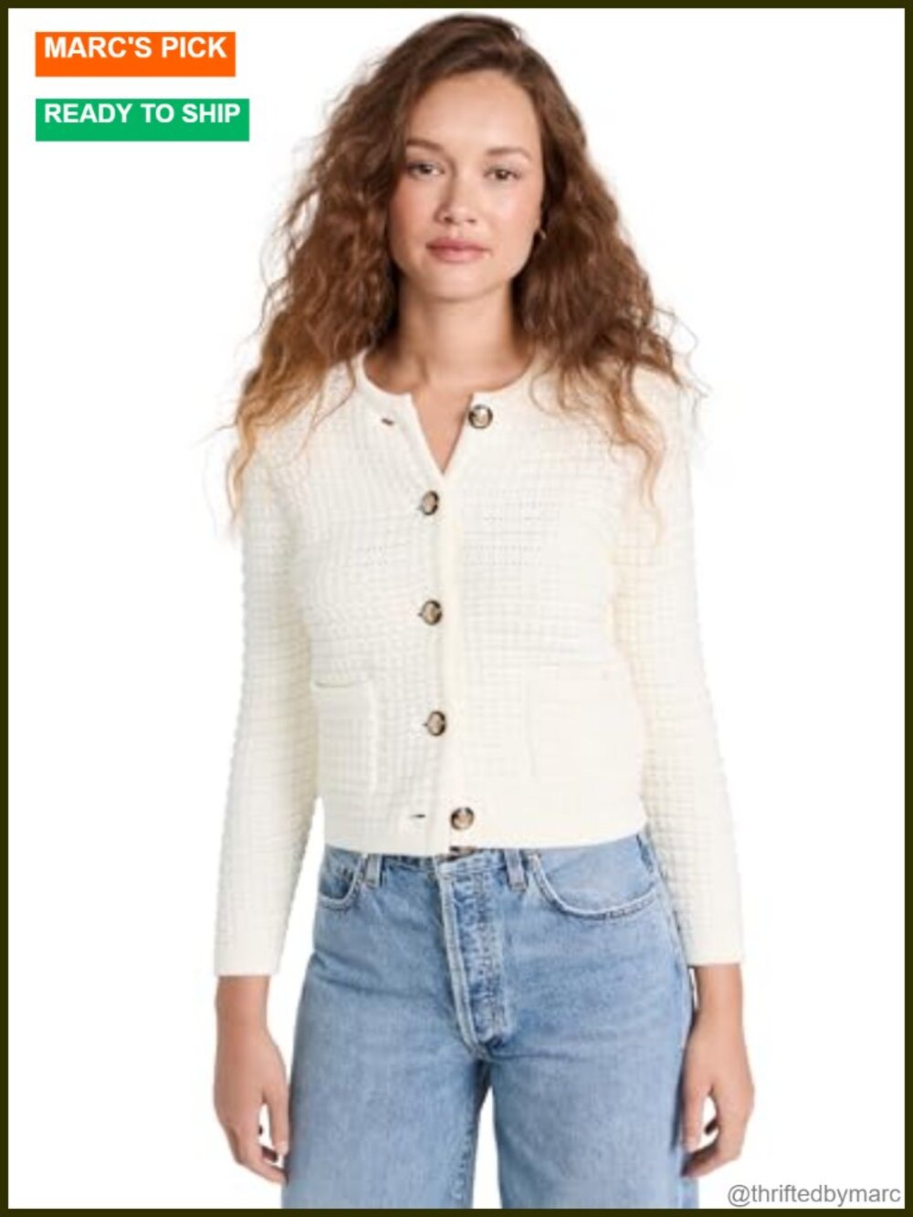 Gaspard Cardigan Mid-Weight Knit Padded Shoulder Classic Fit